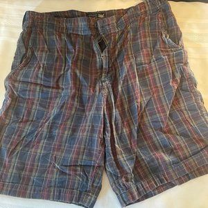 Arrow Blue Jeans Co. Bermuda Shorts Men's Size 36 Red/Blue Plaid (157)